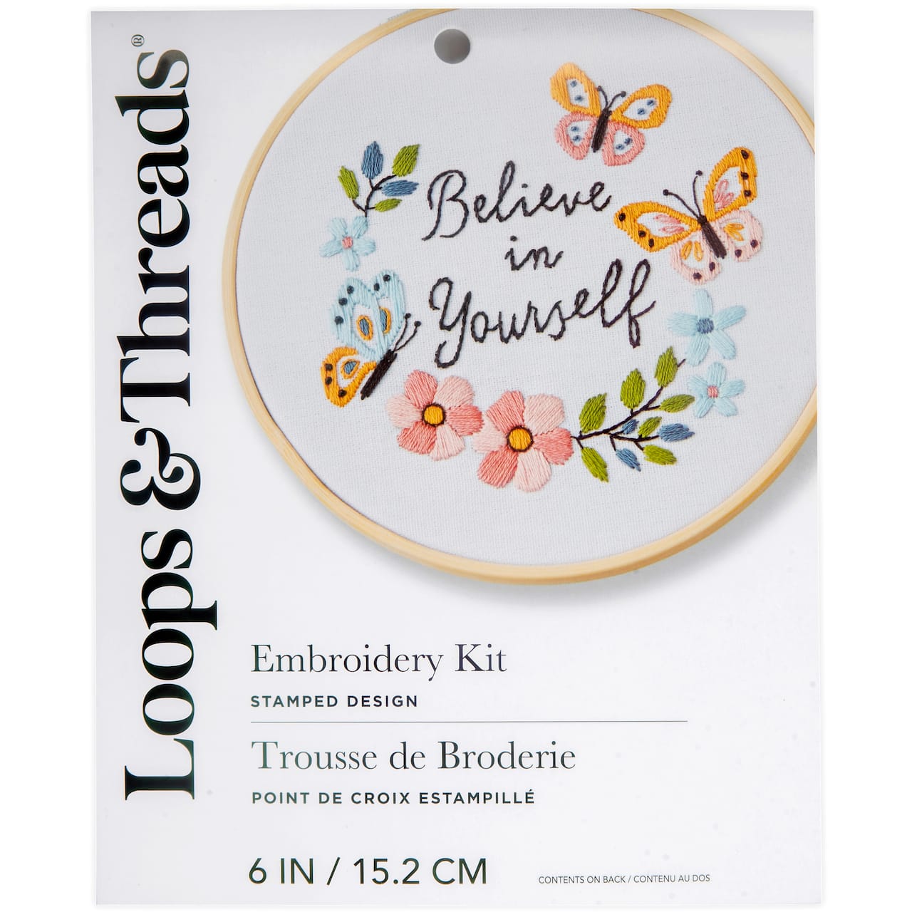 Believe in Yourself Embroidery Kit by Loops &#x26; Threads&#xAE;